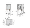 Leiterplattenklemme 4 mm² Rastermaß 7,5 mm grau