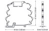 Relaissockel Eingangsnennspannung AC/DC 24 V für Elementarrelais, 5 mm