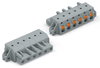 1-Leiter-Federleiste Drücker Push-in CAGE CLAMP® grau