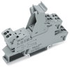 Relaissockel 1 Wechsler für Elementarrelais 15 mm breit, 25 mm hoch grau