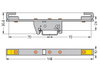 Sammelschienenhalter für Sammelschienen Cu 10 mm x 3 mm beidseitig, gerade silberfarben