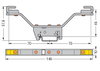 Sammelschienenhalter für Sammelschienen Cu 10 mm x 3 mm beidseitig, abgewinkelt silberfarben