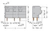 Leiterplattenklemme 2,5 mm² Rastermaß 10/10,16 mm grau