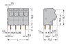 Leiterplattenklemme 2,5 mm² Rastermaß 5/5,08 mm grau