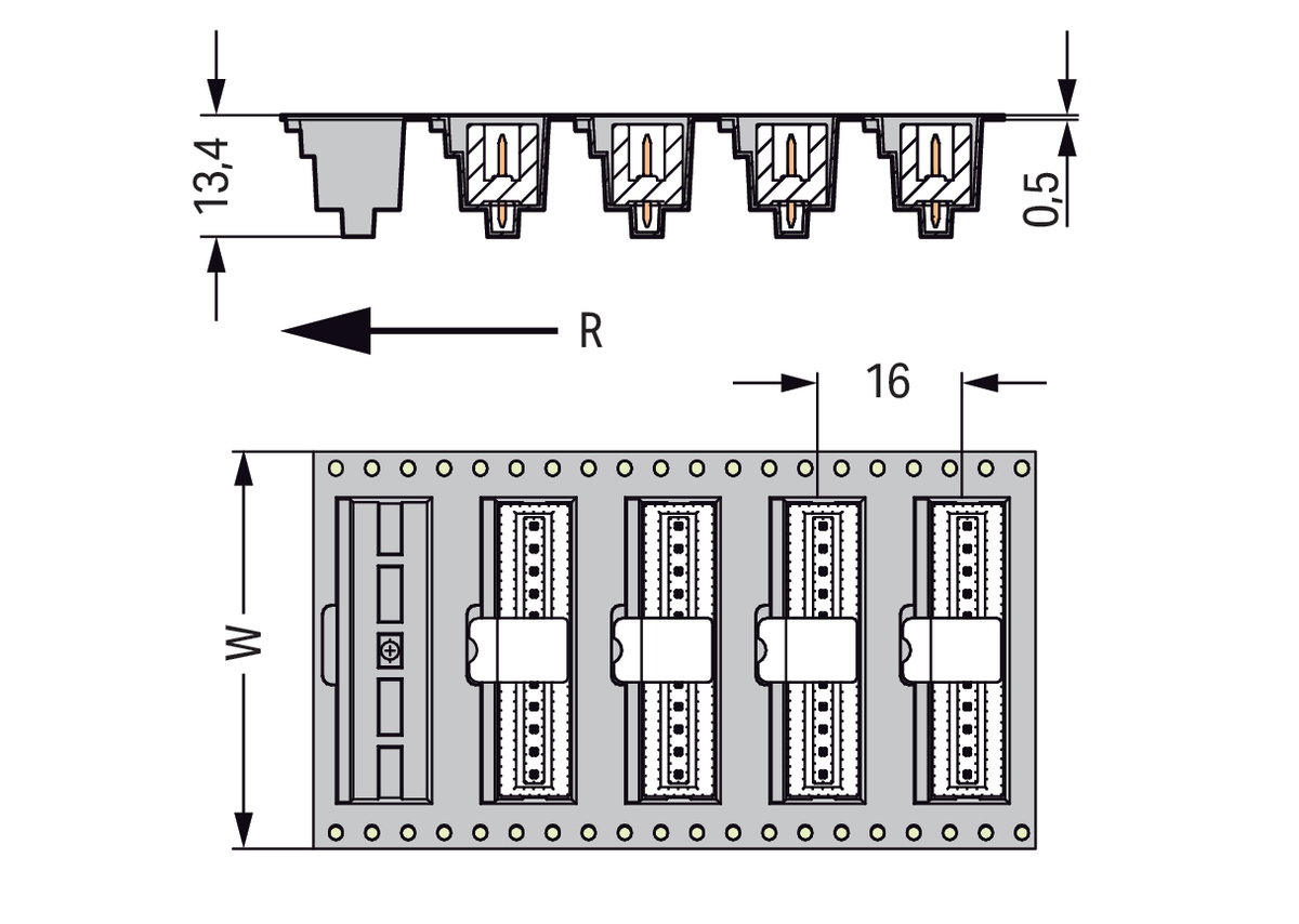 THR-Stiftleiste Lötstift 0,8 x 0,8 mm gerade schwarz – Bild 3 von 5