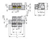 1-Leiter-Federleiste Drücker Push-in CAGE CLAMP® lichtgrau