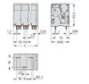 Leiterplattenklemme 16 mm² Rastermaß 10 mm grau