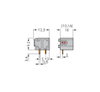 Anreihbare 2-Leiter-Leiterplattenklemme 0,75 mm² Rastermaß 10/10,16 mm grau