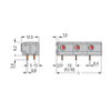 Leiterplattenklemme 2,5 mm² Rastermaß 10/10,16 mm grau