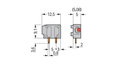 Anreihbare Leiterplattenklemme 2,5 mm² Rastermaß 5/5,08 mm rot