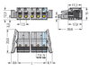 1-Leiter-Federleiste Drücker Push-in CAGE CLAMP® grau