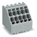 2-Leiter-Leiterplattenklemme 10 mm² Rastermaß 7,5 mm grau