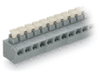 2-Leiter-Leiterplattenklemme Drücker 0,75 mm² grau