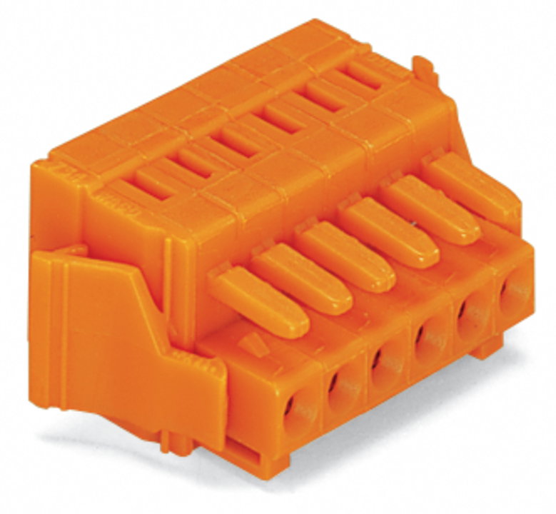 1-Leiter-Federleiste CAGE CLAMP® 1,5 mm² orange