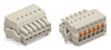 1-Leiter-Federleiste Drücker Push-in CAGE CLAMP® lichtgrau