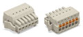 1-Leiter-Federleiste Drücker Push-in CAGE CLAMP® lichtgrau