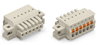 1-Leiter-Federleiste Drücker Push-in CAGE CLAMP® lichtgrau