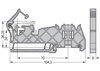 Sammelschienenhalter für Sammelschienen Cu 10 mm x 3 mm kein Kontakt zur Tragschiene silberfarben