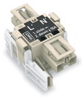 Linect®-T-Steckverbinder 2-polig Kod. L weiß
