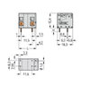 Leiterplattenklemme 4 mm² Rastermaß 11,5 mm grau