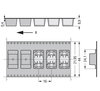 SMD-Through-Board-Leiterplattenklemme 0,75 mm² Rastermaß 6,5 mm weiß