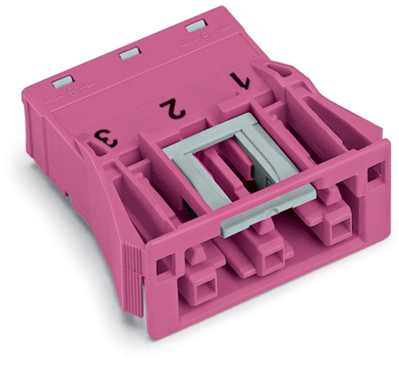 Snap-In-Buchse 3-polig Kod. B pink – Bild 2 von 5