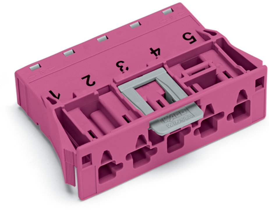 Snap-In-Stecker 5-polig Kod. B pink – Bild 2 von 5