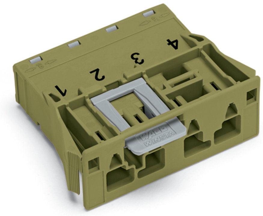 Snap-In-Stecker 4-polig Kod. B hellgrün – Bild 2 von 5