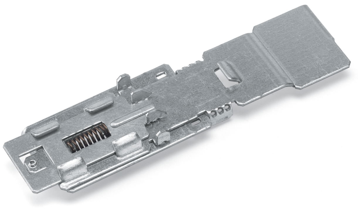 Tragschienenadapter zur Befestigung der Geräte 787-8xx auf Tragschiene (TS 35) grau
