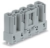 Stecker für Leiterplatten gerade 5-polig grau