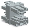 3-fach-Verteiler 3-polig Kod. B grau