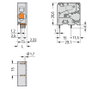 Leiterplattenklemme 16 mm² Rastermaß 10 mm braun