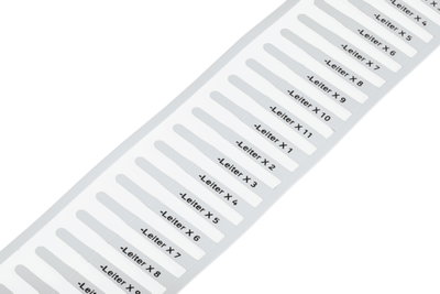 Einsteckschild für Smart Printer für die Verwendung in Tüllen weiß