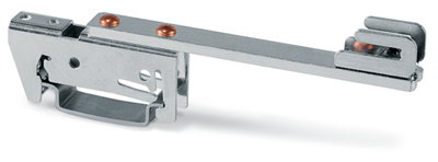 Sammelschienenhalter für Sammelschienen Cu 10 mm x 3 mm einseitig, gerade silberfarben