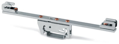 Sammelschienenhalter für Sammelschienen Cu 10 mm x 3 mm beidseitig, gerade silberfarben