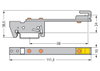 Sammelschienenhalter für Sammelschienen Cu 10 mm x 3 mm einseitig, gerade silberfarben