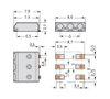 SMD-Leiterplattenklemme 0,5 mm² Rastermaß 3 mm weiß