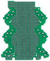 Lochrasterplatine 3-3-Anschlussebenen