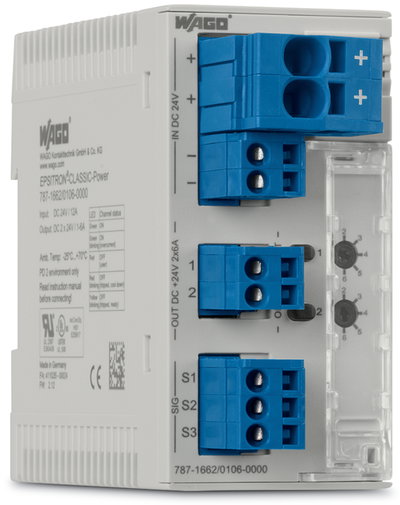 Elektronischer Schutzschalter 2-kanalig Eingangsspannung DC 24 V