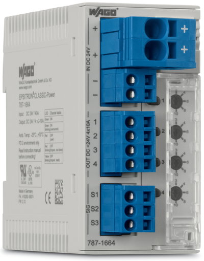 Elektronischer Schutzschalter 4-kanalig Eingangsspannung DC 24 V