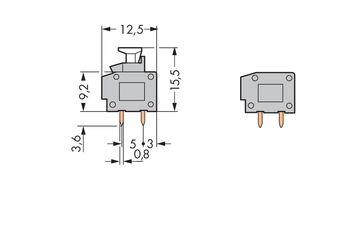 Anreihbare Leiterplattenklemme 2,5 mm² Rastermaß 7,5/7,62 mm grau – Bild 5 von 6