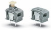 Anreihbare 2-Leiter-Leiterplattenklemme Drücker 0,75 mm² grau