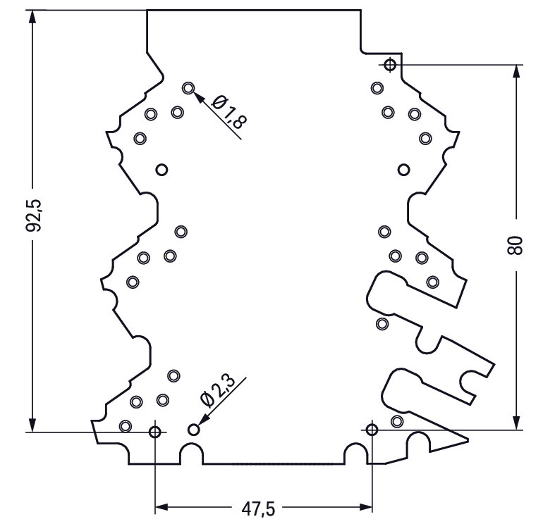 Lochrasterplatine 3-2-Anschlussebenen – Bild 2 von 2