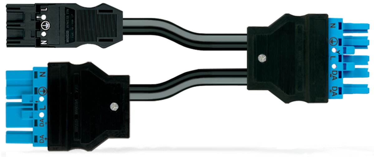 Konfektionierte Y-Leitung Cca 2 x Stecker / Buchse