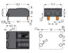 THR-Leiterplattenklemme Drücker 1,5 mm² schwarz