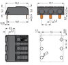 THR-Leiterplattenklemme Drücker 1,5 mm² schwarz