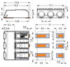 SMD-Leiterplattenklemme Drücker 1,5 mm² weiß