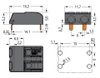 THR-Leiterplattenklemme Drücker 1,5 mm² schwarz