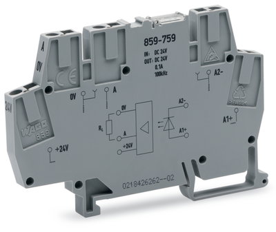 Optokopplermodul Eingangsnennspannung DC 24 V Ausgangsspannungsbereich DC 20 … 28,8 V