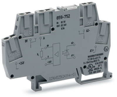 Optokopplermodul Eingangsnennspannung DC 24 V Ausgangsspannungsbereich DC 3 … 30 V